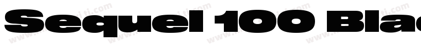 Sequel 100 Black 85字体转换